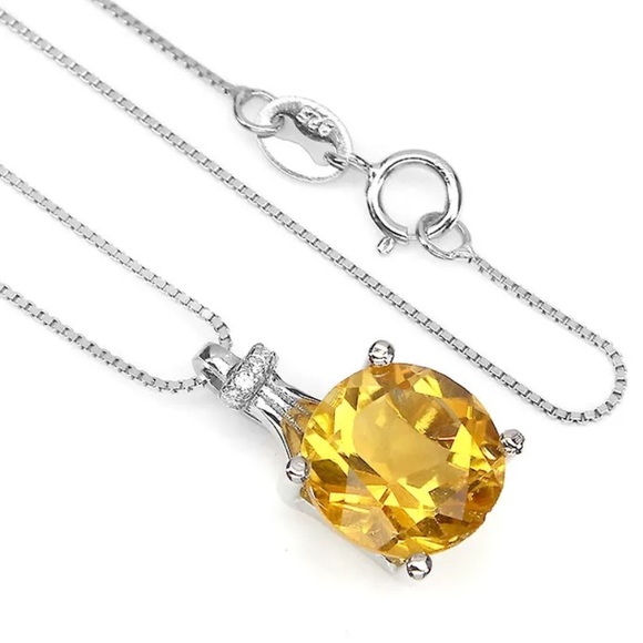 Citrine gemstone necklace - Picture 2 of 3